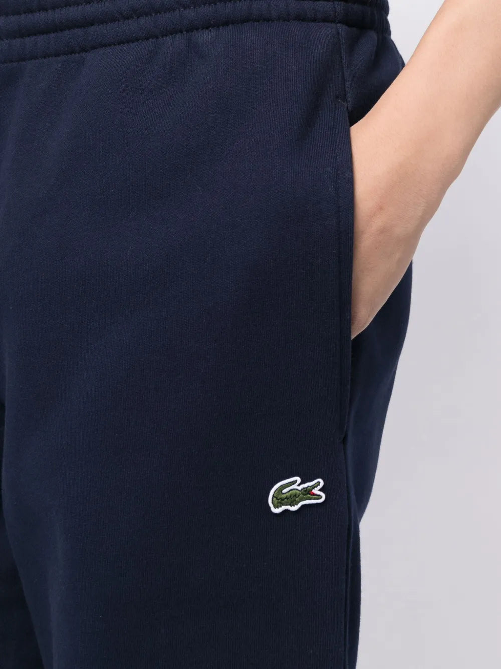 Lacoste crocodile logo-patch fleece track pants