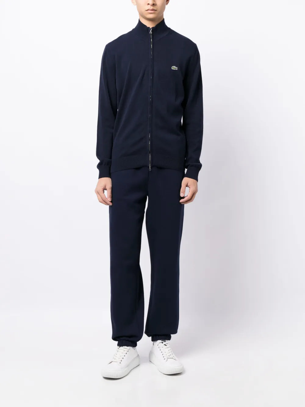 Lacoste crocodile logo-patch fleece track pants