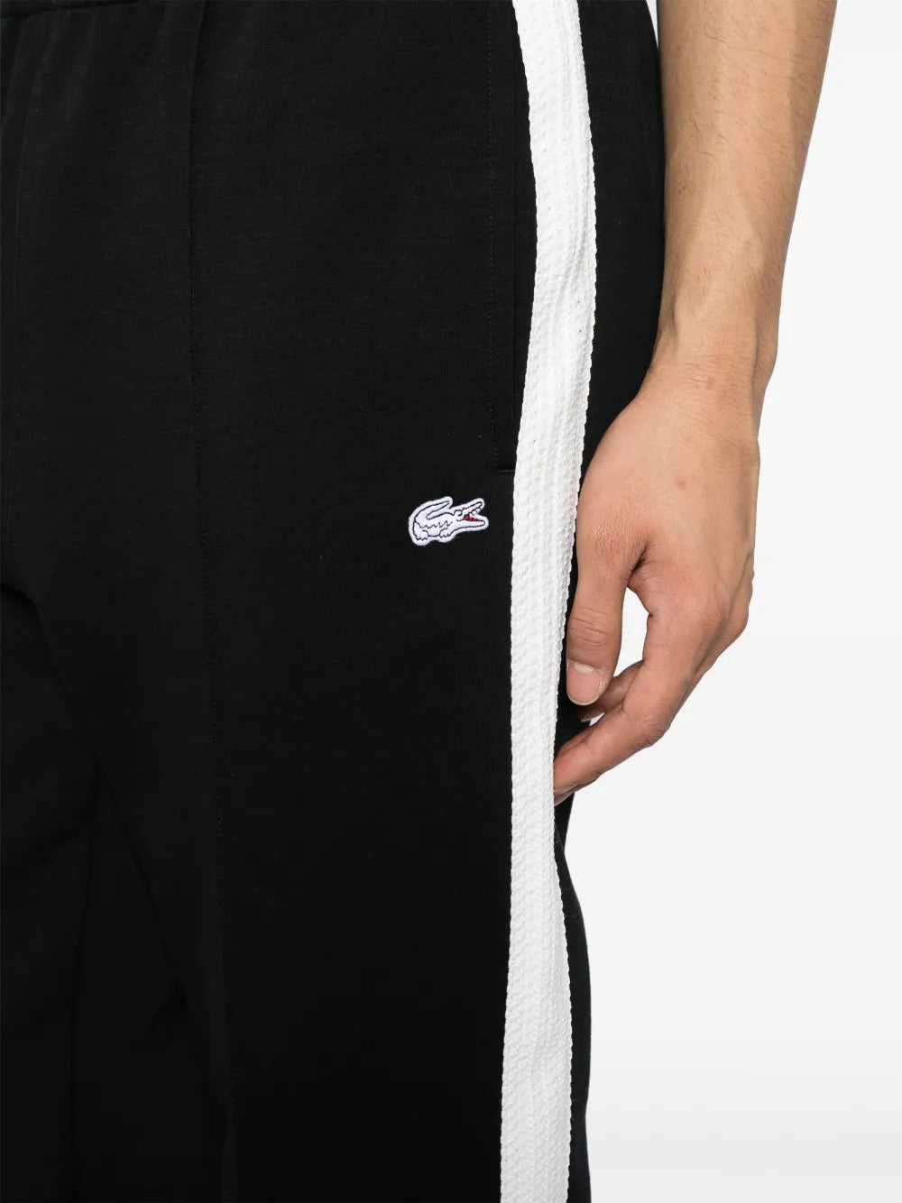 Lacoste crocodile-appliqué track pants