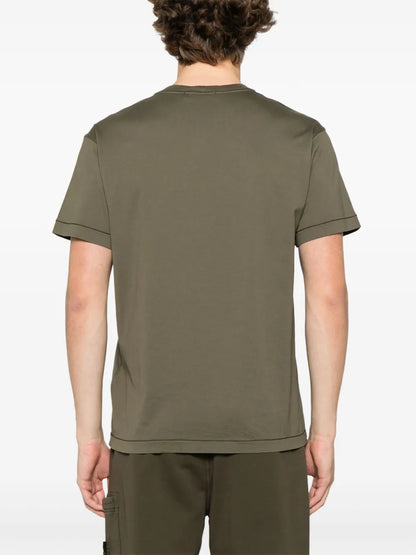 Stone Island Compass-patch cotton T-shirt