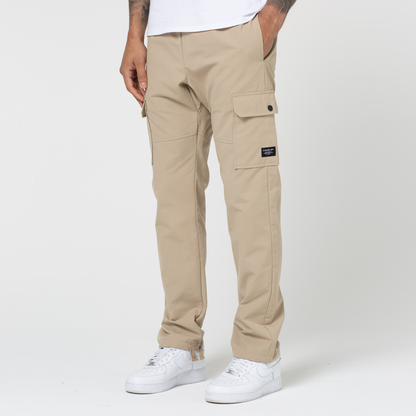 Pantalon Cargo Large | Beige