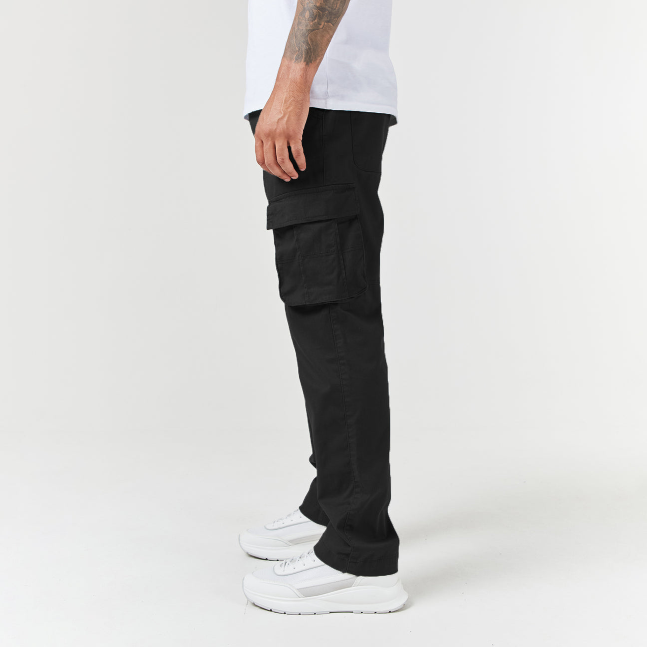 Pantalon Utility Cargo Large | Noir