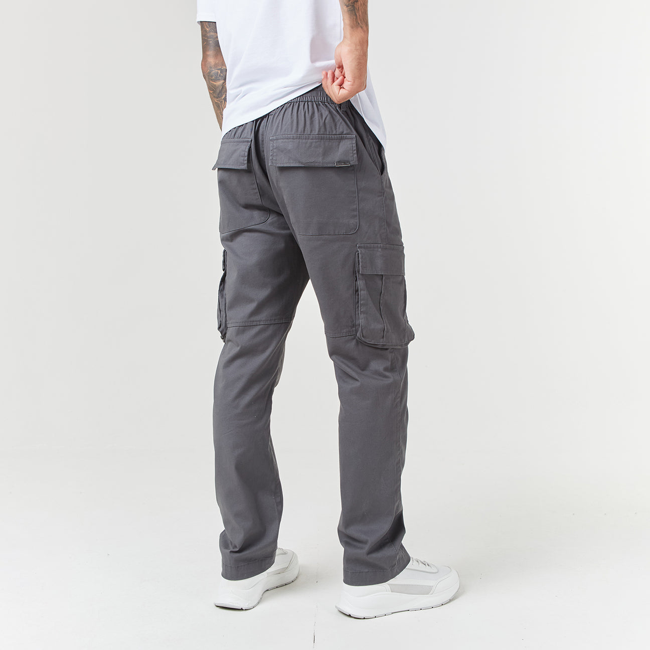 Pantalon Utility Cargo Large | Gris