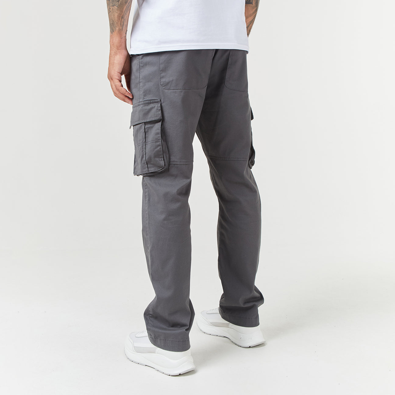 Pantalon Utility Cargo Large | Gris