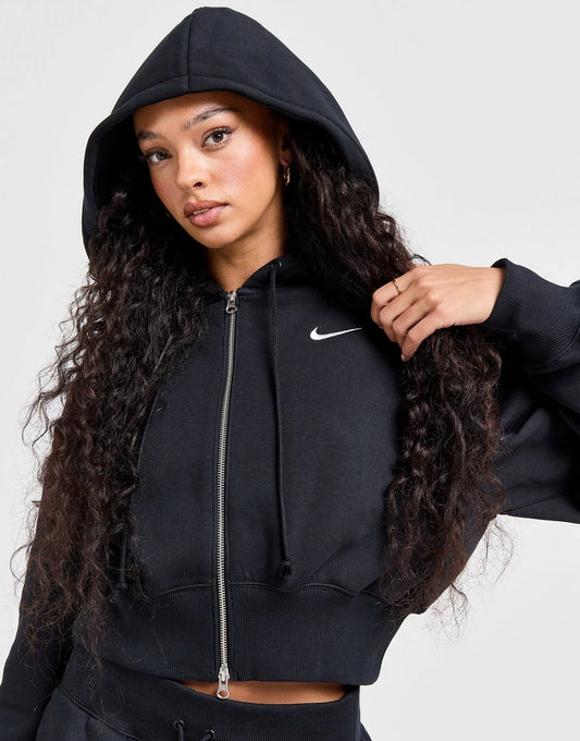 Nike Sweat à Capuche court Phoenix Zippé