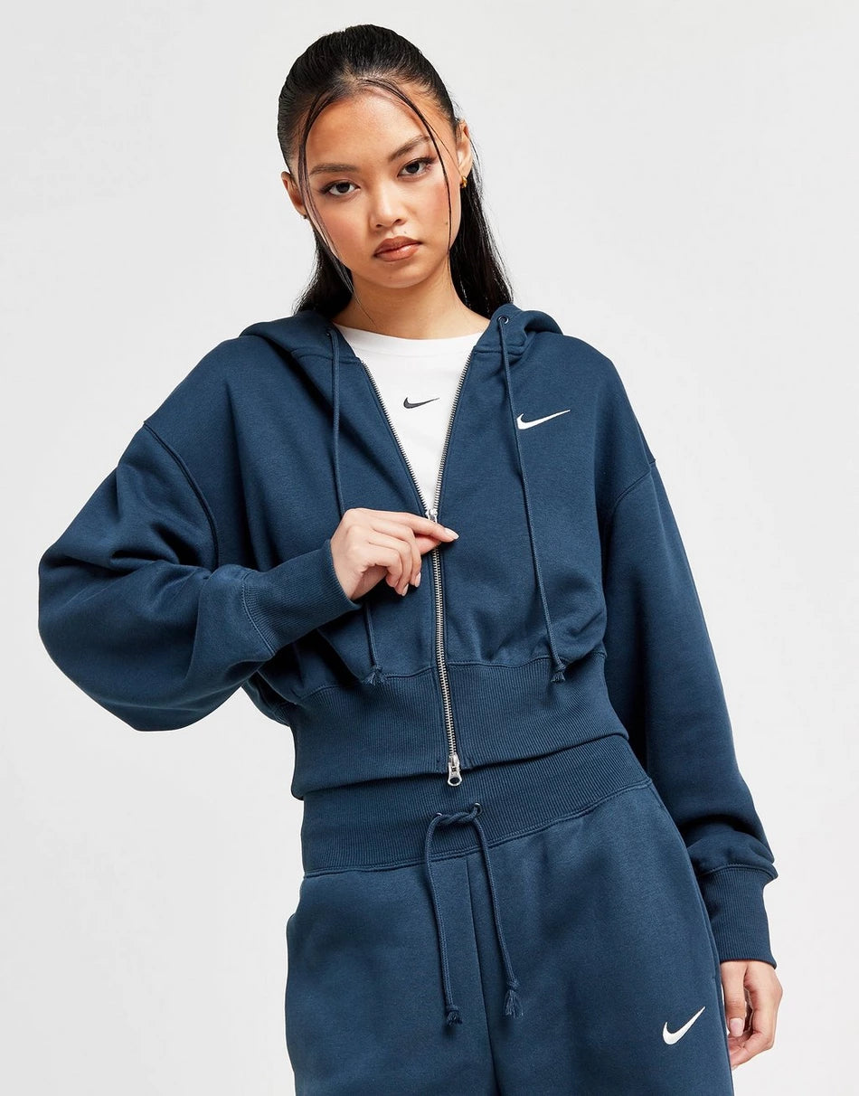 Nike Sweat à Capuche court Phoenix Zippé