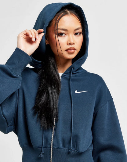 Nike Sweat à Capuche court Phoenix Zippé