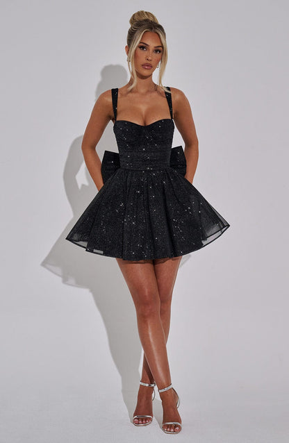 Robe Mini Polly - Noir Scintillant