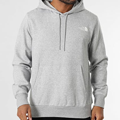 Sweat Capuche Simple Dome A89FC Gris Chiné