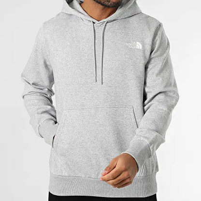 Sweat Capuche Simple Dome A89FC Gris Chiné