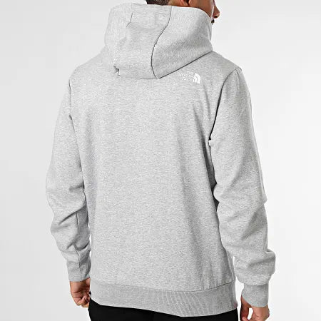 Sweat Capuche Simple Dome A89FC Gris Chiné