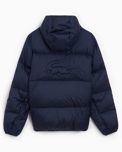 Lacoste Men's Short Water-Repellent Hooded Puffed Jacket